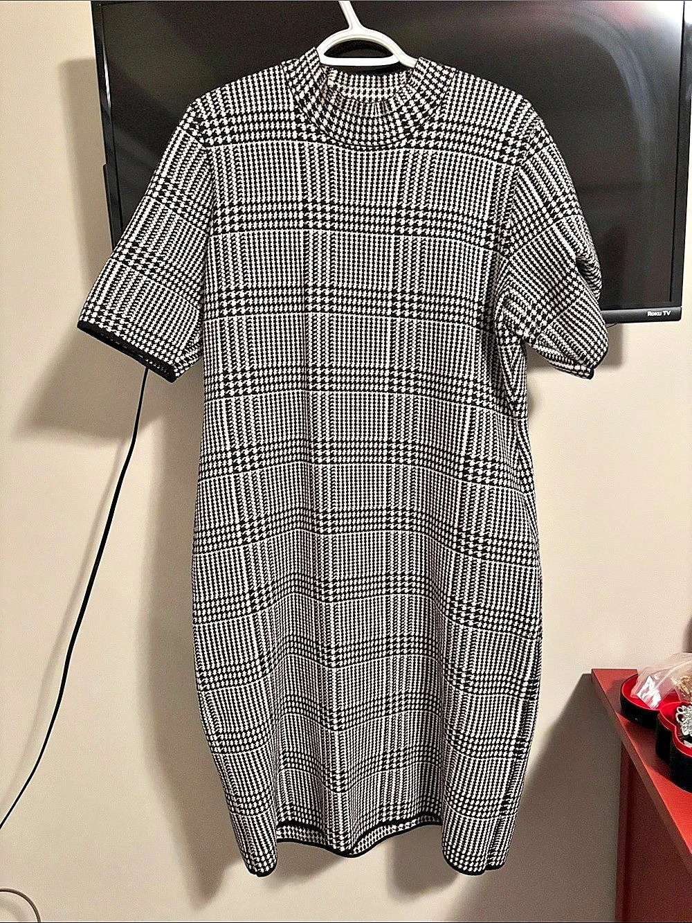Chaps Women's Checkered Midi Dress XL Like New